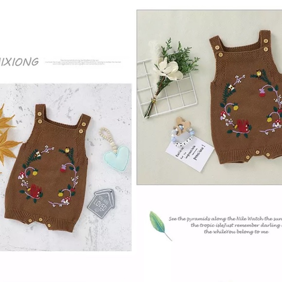 Baby Knitting Embroidery Jumpsuit *Brand new* - Picture 3 of 5